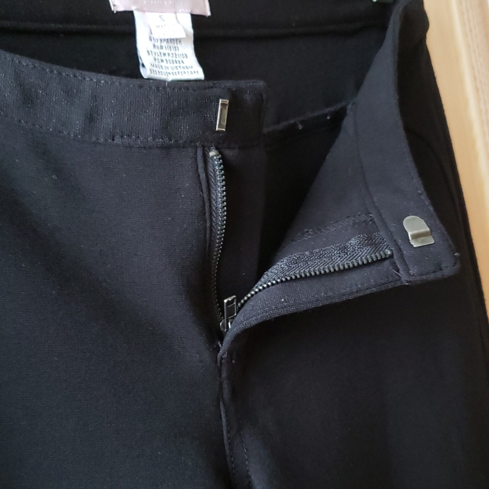 Romeo & Juliet Couture Skinny Moto Jet Black Pants